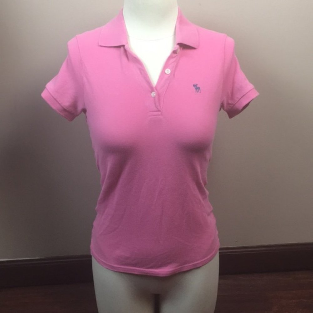 Pink Polo Shirt Abercrombie & Fitch
